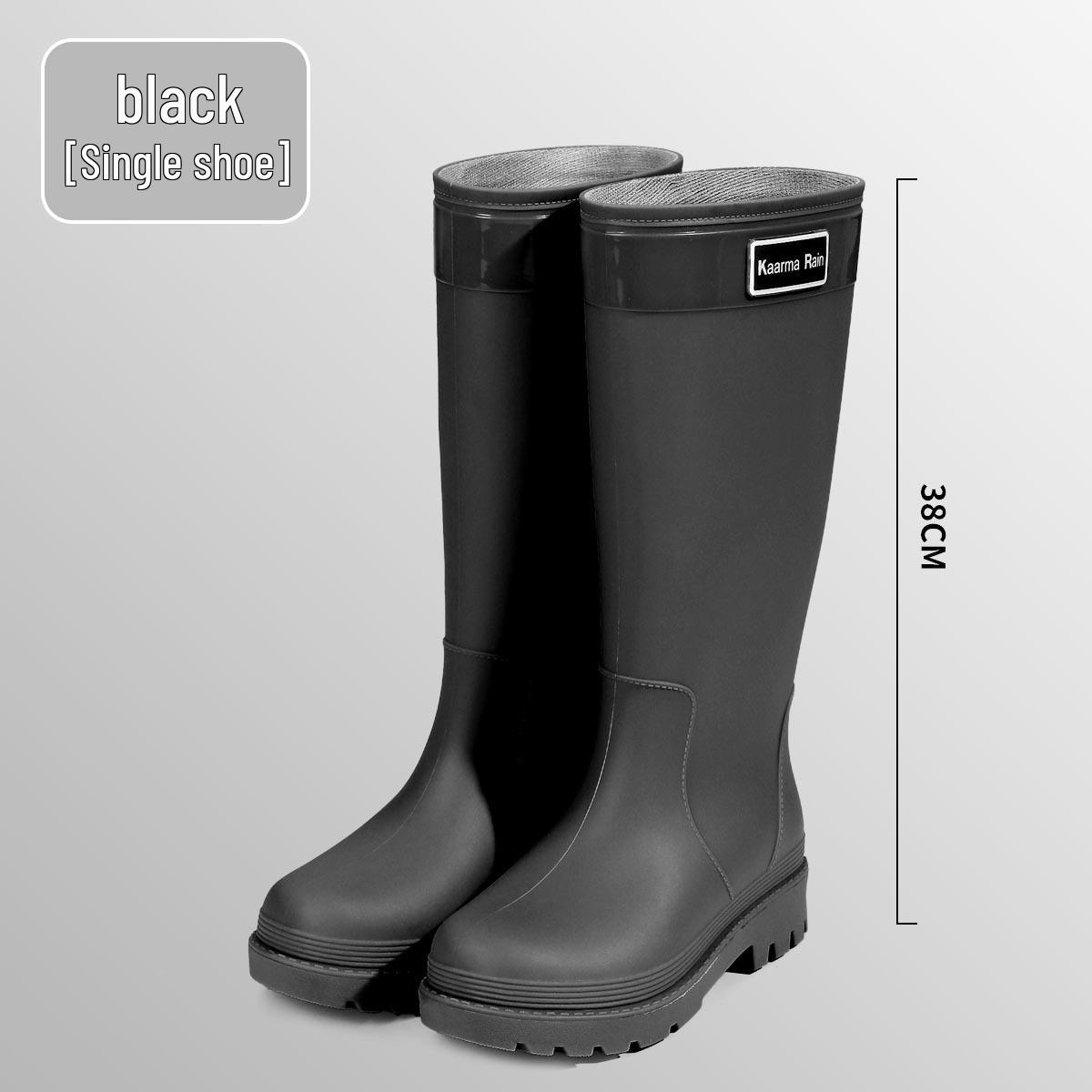 

Women s Extra High Outdoor Waterproof Hiking & Wading Shoes with Height Increasing Rubber Sole and Shoe Covers 35/36