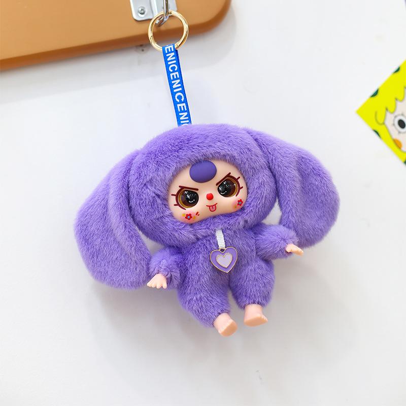 Süße Baby-Puppe Anhänger Freunde - Vinyl Schlüsselanhänger & Plüsch Rucksack Zubehör, Ein lustiges Geschenk für Mädchen ab 3 Jahren