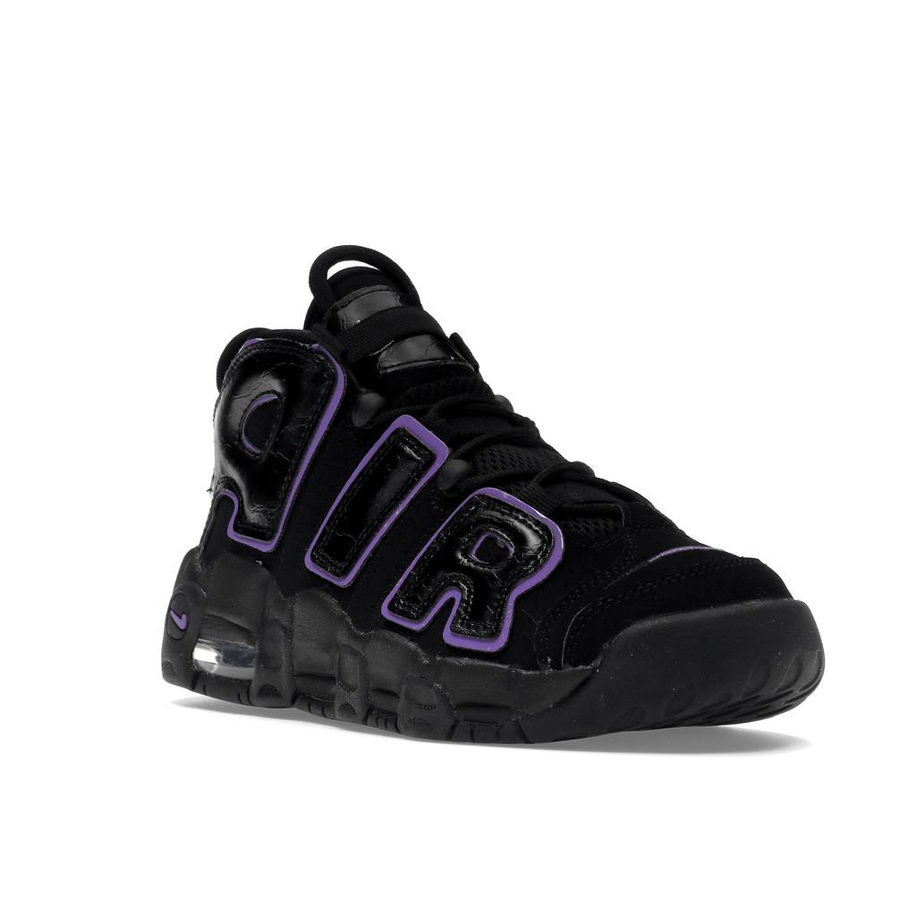 Nike Air More Uptempo GS Svart Action Grape Barnesko Hvit Metallisk-Gull DX5954-001