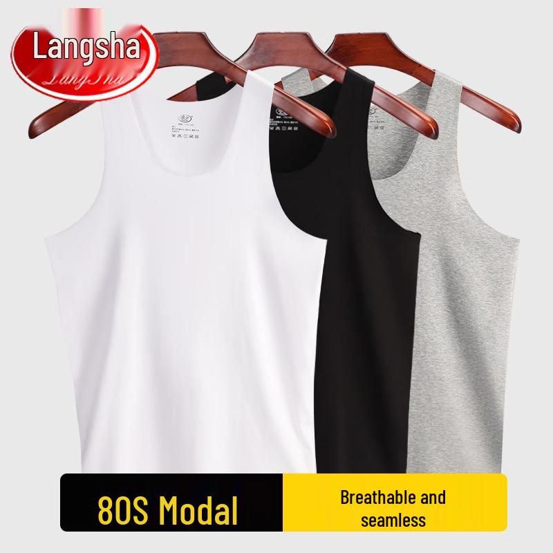 LangSha Men s Modal Cotton Undershirt Vest