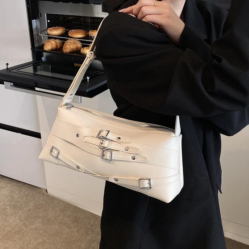 Persalized Solid PU Design Ladies Shoulder Bag 2026 Fashi Sweet Trend Stick Handbag Commuter Versatile Single Shoulder Bag