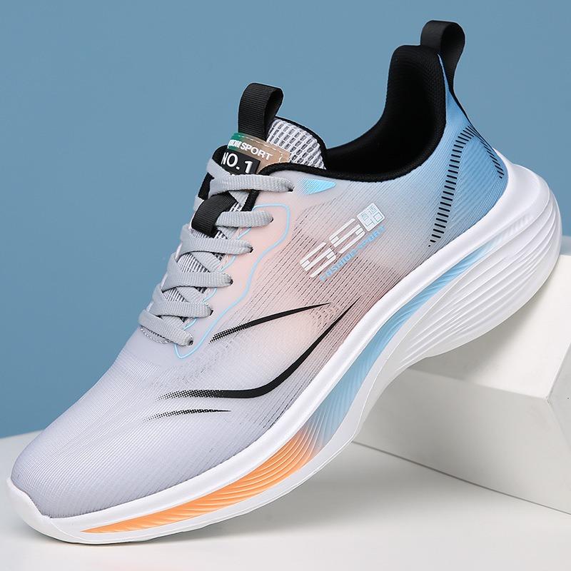 Men's Shoes Summer New Shock-absorbing, Wear-resistant and Non-slip Running Shoes Men's Sports Shoes Running Shoes Trend Breathable Trendy Shoes