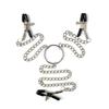 SM Goods Nipple Simultaneous Adjustable Nipple Metal Chain Nipple Restraints for SM Play Clips, Triple-Point Stimulation, Clippers,