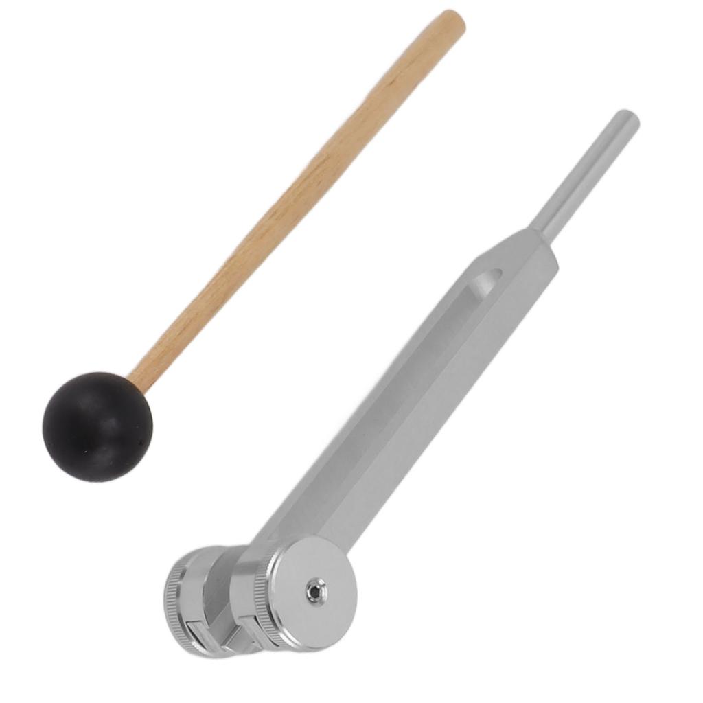 Stimmgabel-Set Professionelles Heilinstrument 128 Aluminiumlegierung Sensorische Stimmgabel mit Hammer