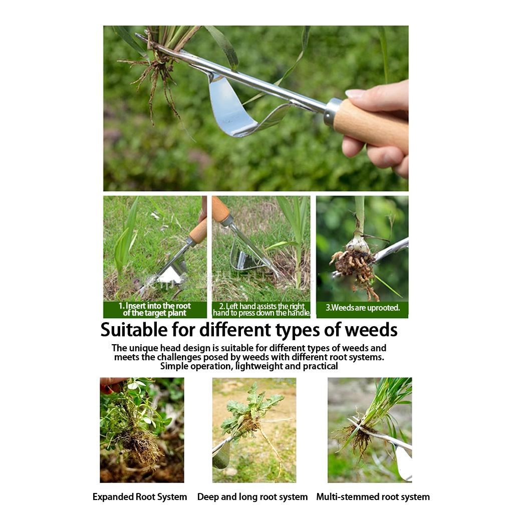 2piece Weeding Tools For Garden Must-Have Set For Lawn Maintenance Hand Weeder Tool Weed Puller