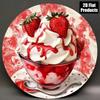 Metal Wall Art Retro Strawberry Ice Cream Decor Kitchen Cafe Home Gift