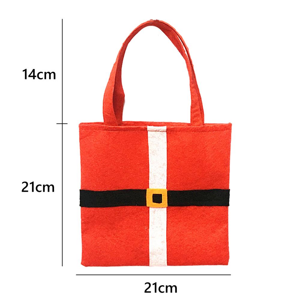 6Pcs Xmas Red Wine Bag Red Black Classic Candy Pouches Large Festival Handbags Kitchen Office Decorations Christmas Props