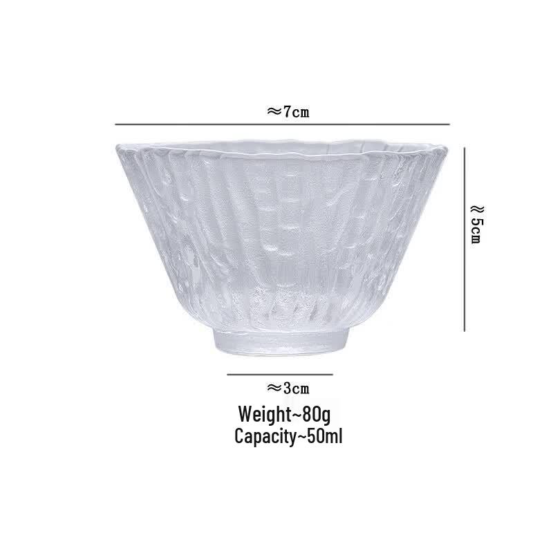 DeRuiEn Crystal Glass Gongfu Tea Set