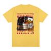 Maglietta Divertente Meme "Il Whiskey Aiuta" Abbigliamento Unisex Moda Magliette a Maniche Corte Girocollo Unisex Cotone Vintage Alta Qualità