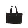 DakS Black Croco Leather Nylon Tote Bag S