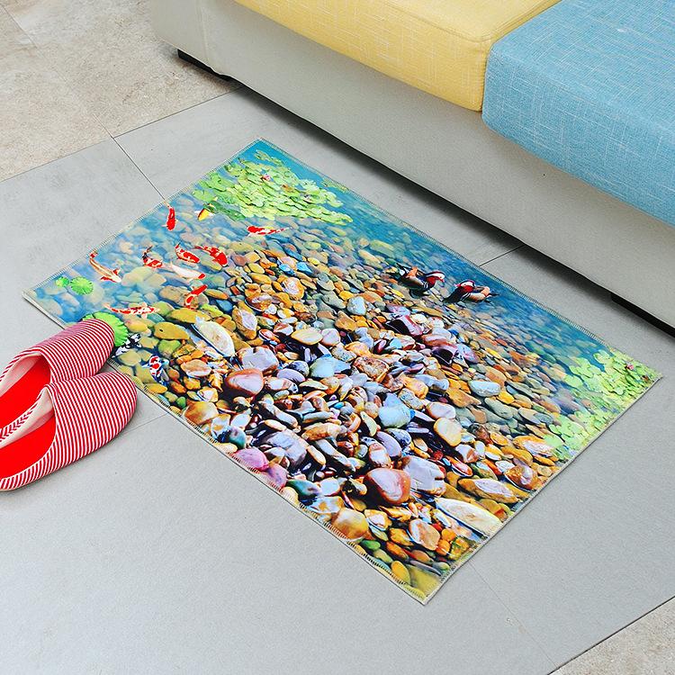 Home Cartoon Door Mat 3D Carpet 3D Print Carpet Home Bathroom Anti Slip Floor Mat Door Mat
