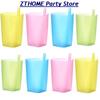 1Pcs Kids Sip Cup With Built In Straw Milk Cup PP Cup Home Drinkware Supplies 4 Colors Sippy Cup Mug Drink Straw Cup For Kids