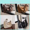 Vintage Suede Tote Bag For Office And Casual Use With Zipper Closure