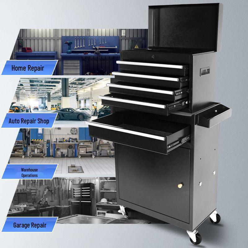 Multi-Function Heavy-Duty Tool Cart with Drawer-Type Repair Box and Mobile Trolley