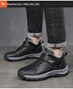 Red Dragonfly Men's Winter High-Top Casual Shoes: Warm Plus Velvet, Soft Sole, Non-Slip Walking Shoes for Middle-Aged and Elderly