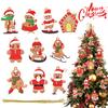 10pcs Sport Gingerbread Man Pendants Christmas Tree Hanging Ornament 2025 Xmas Noel Navidad Home Decoration New Year Gift 2025