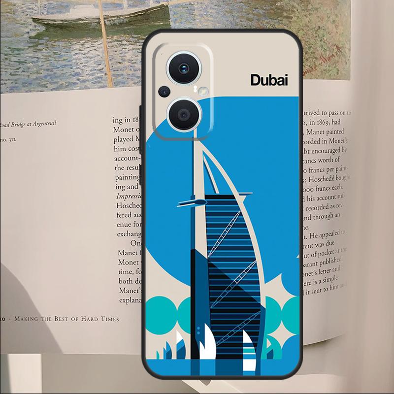 London Roma New York Countries Art Cover For OPPO Reno 14F 13F 12F 11F 10 11 12 14 Pro 7 8 Lite OPPO Find X9 X6 X5 X8 Pro Case