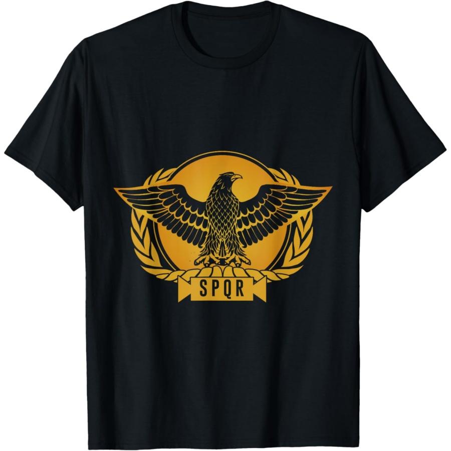 

SPQR Roman Eagle Julius Caesar Legion Empire Senate T-Shirt XXXXXL чорний