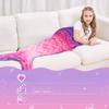 Mermaid Sleeping Bag Universal Soft Mermaid Tail Blanket Beautiful Cozy Rainbow Mermaid Blanket Children's Anti Kick Sleeping Bag