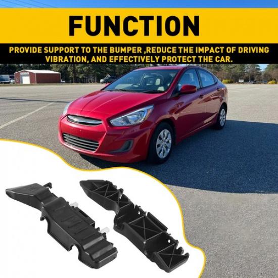 Left+Right Bumper Support Bracket For 2012-17 2013 2014 2015 2016 Hyundai Accent