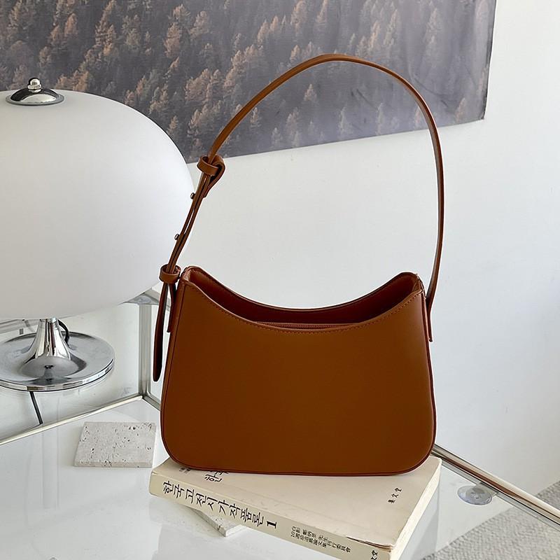 

Korean Commuter Shoulder Bag Girls High-end All-match Handbag Temperament Fashionable Niche Underarm коричневый