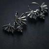 Gothic Fashion Gothic Ancient Spread The Wings Bat Hoop Earrings for Women Men Halloween Witch Hip-hop Punk Jewelry Accessories
