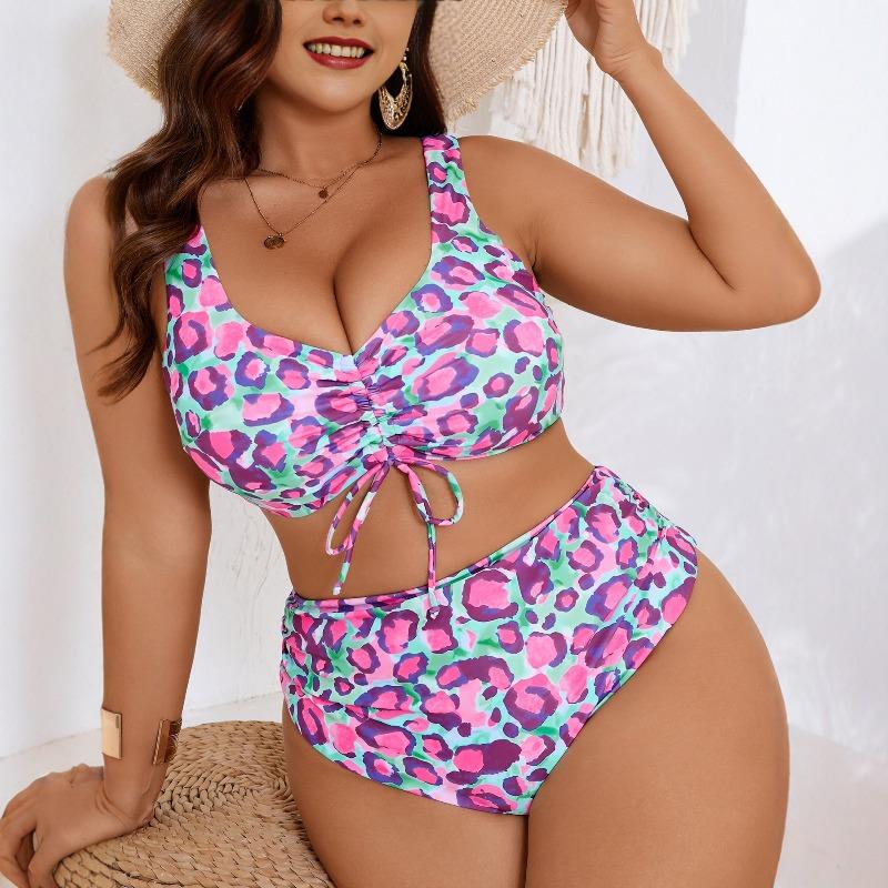 2026 Plus Size  Women High Waist Bikini Swimsuits, Women's Swimwear & Clothing