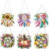 Acrylic Special Shape Pentacle Garland 5D DIY Diamond Painting Dots Pendant Diamond Painting Ornaments for Garden Window Decor