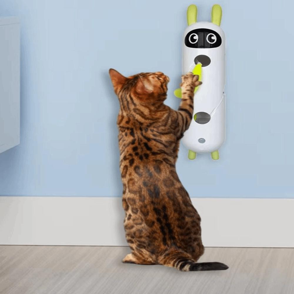 USB Charging Teasing Cat Toy Fluffy Teaser Motion Activated Kitten Toy  Enjoying Oneself