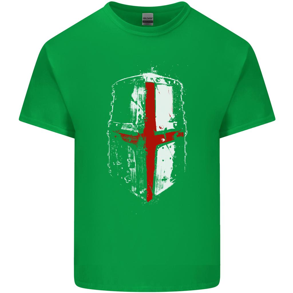 Helmet Gym England Flag St Georges Day Unisexs Light Cotton Tshirt