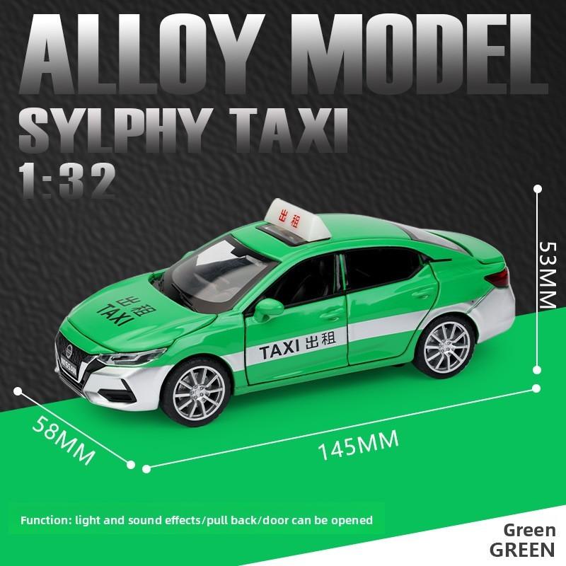 Alloy Sylphy Simulation Taxi Model Toy With Sound And Functions Light