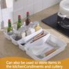 Drawer Organiser, Interlocking Drawer Dividers Plastic Storage Trays,8Pcs  3 Sizes Uncluttered Storage Drawer Tidy Trays Dividers