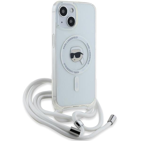 Karl Lagerfeld Klhmp15Shckhnt Iphone 15 / 14 / 13 6.1 Hardcase Transparent Crossbody Iml Karl Head Magsafe
