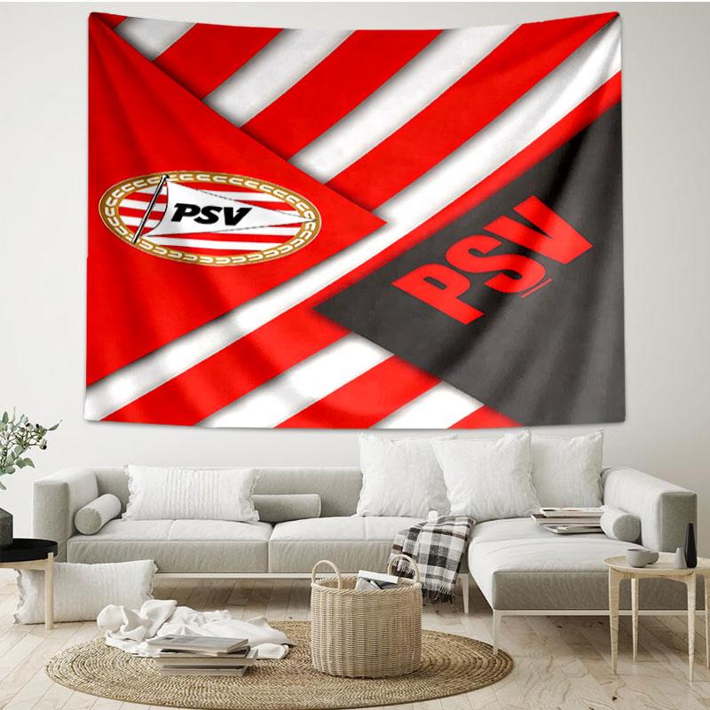PSV Eindhoven PSV Print Tapestry - Portable Wall Decor Cloth, for Home, Dorm, Travel, Bedroom, Living Room - Ideal Birthday Housewarming Gift