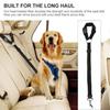 Solid Color Adjustable Pet Car Seat Belt Two-in-One Nylon Lead Leash Backseat Safety Harness Collar for Dogs Pet Accessories