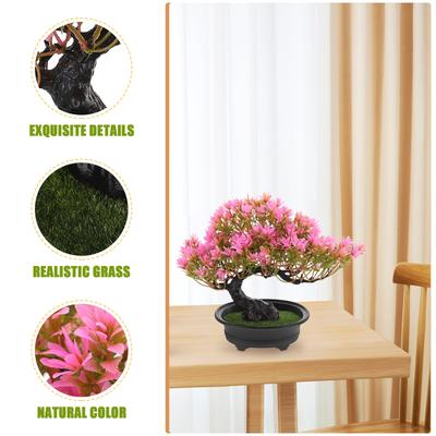 Artificial Bonsai Pine Tree Simulation Plant Realistic Home Decor Desktop Adornment For Indoor Outdoor Emulated Bonsai Pine Tree