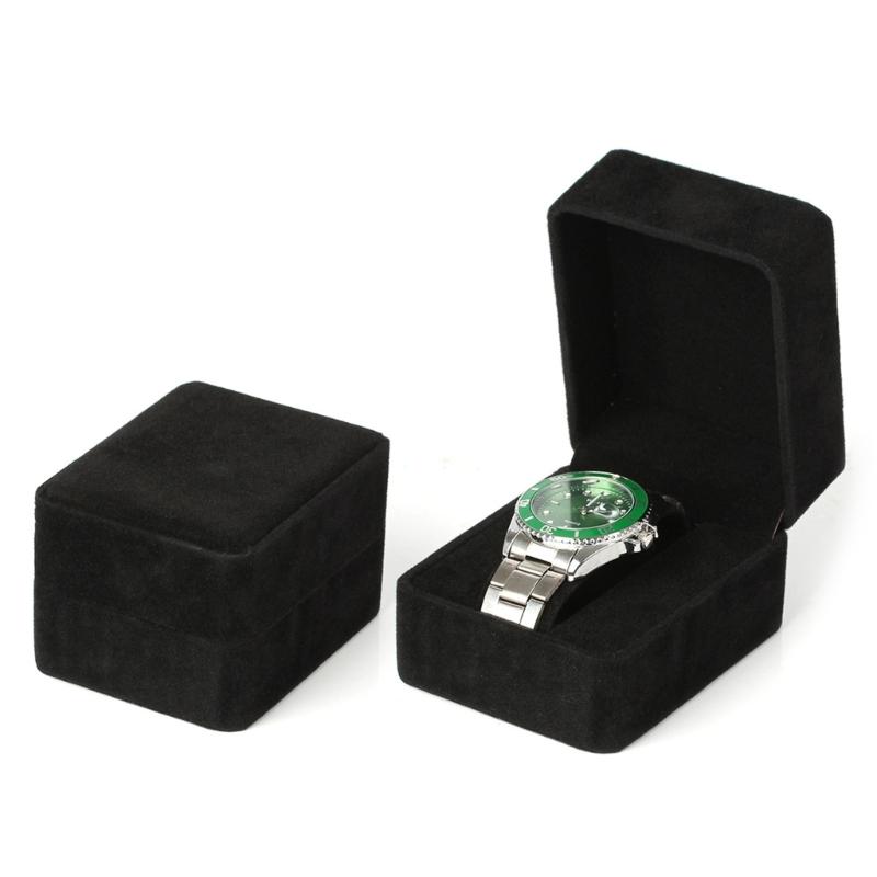 Flannelette Watch Holder Waterproof Storage Box Single Watches Case Jewelry Box