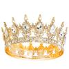Queen Crown Rhinestone Wedding Crowns and Tiaras for Princess Party Hair Accessories Crown Cake Decorations