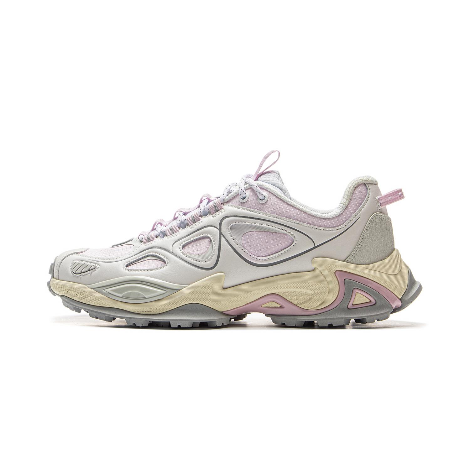 

Li Ning Cloud Leopard Светоотражающие Модные Спортивные Нескользящие Амортизирующие Полувысокие Повседневные Кроссовки Унисекс Повседневная Обувь Белый Розовый AZGV069-4 38⅓