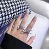 Luxury Minimalist Bow Ring for Women - Elegant Open Index Finger Design