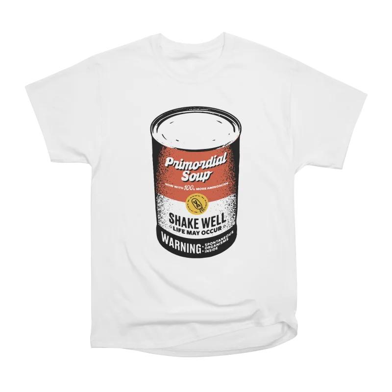 Men Casual Shirts Short Sleeves PRIMORDIAL SOUP Tees Oversized T-shirts S