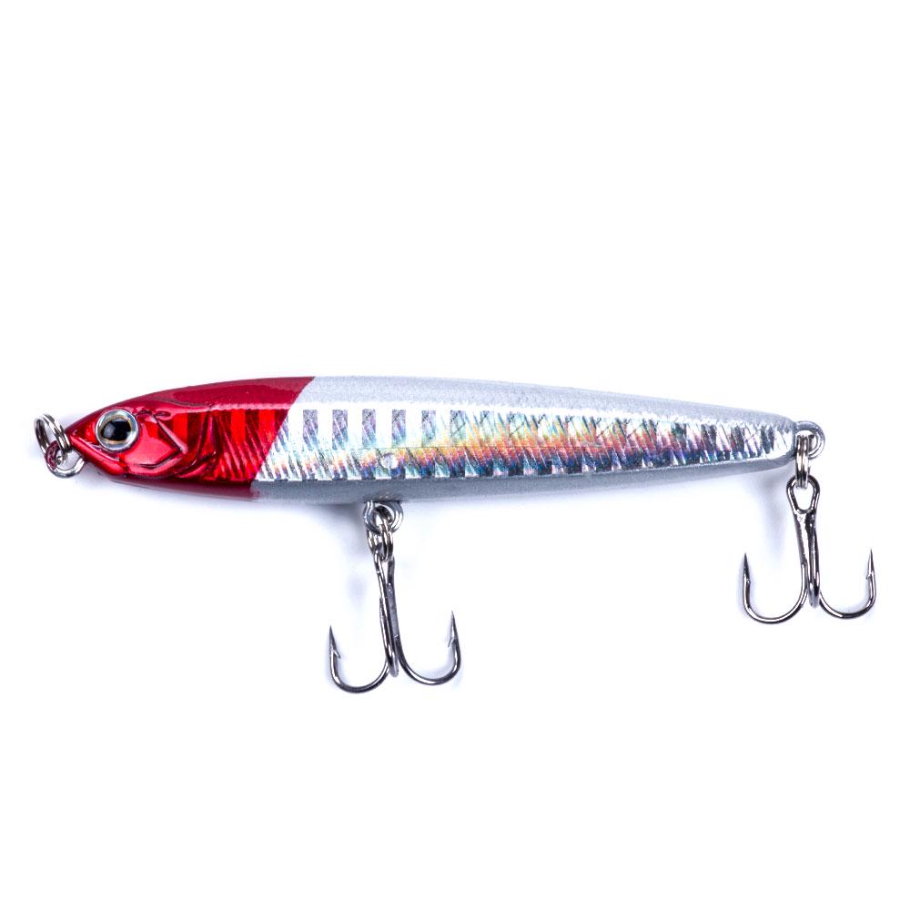 HENGJIA 10cm Wobbler Bleistift Angelköder Bionic Bass Sinking Köder Hartplastik Tackle Menge 6