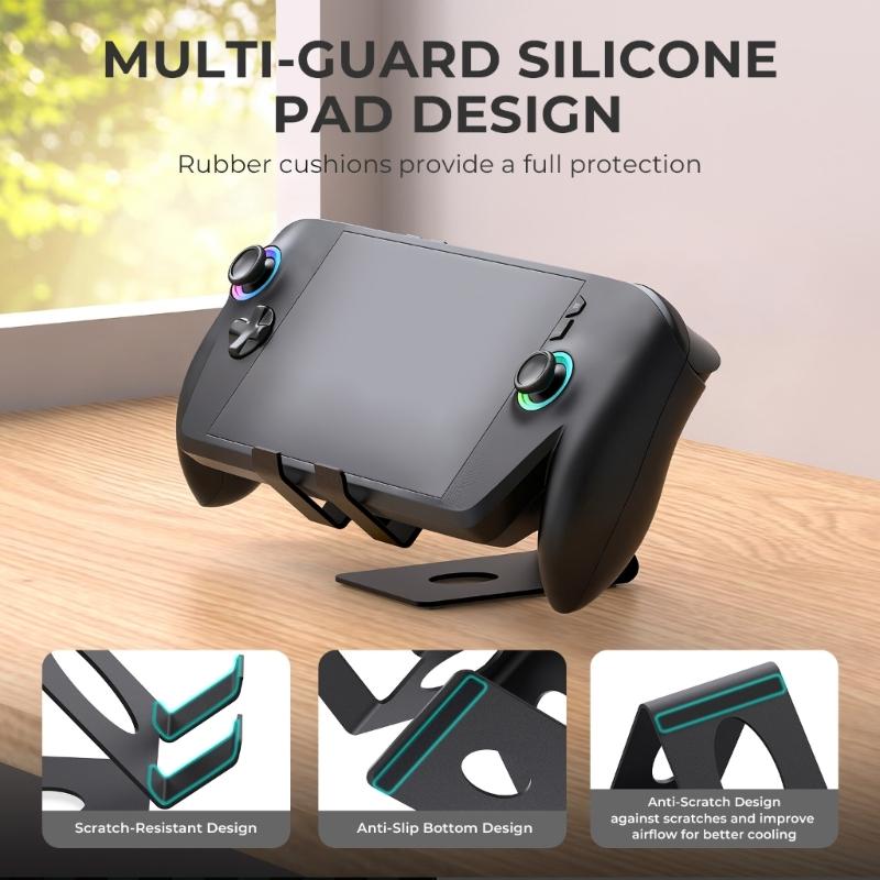 Travel Friendly Space Saving Universal Metal Stand Holder For Tablets And Handheld Devices Ergonomic Design Nonslip Base