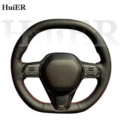New DIY Hand Stitched Leather Steering Wheel Cover For Honda Ye P7 S7e:NS2 e:NP2 Classic Auto Interior Modified Accessories
