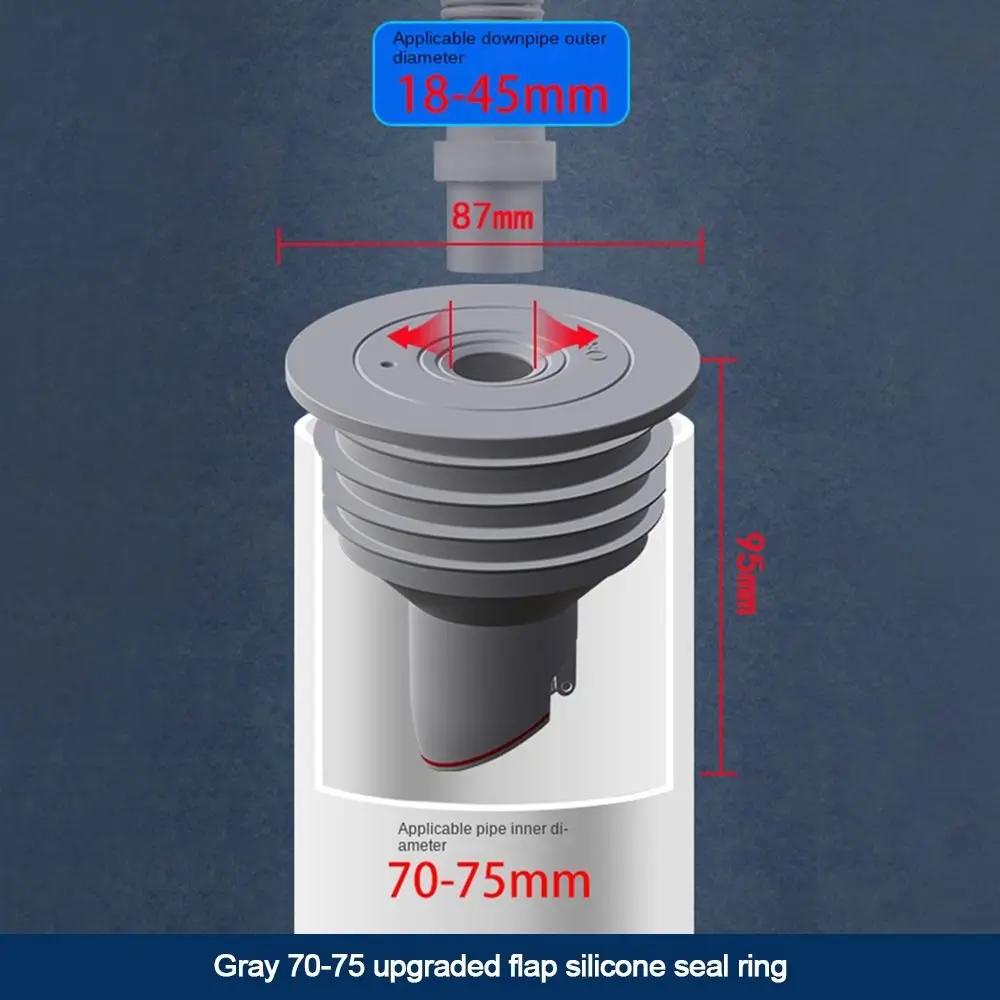 Bathroom Accessories Colander Seal Stopper Sewer Shower Drainer Pipe Sealing Ring Water Pipe Plug Floor Drain Drain Cover