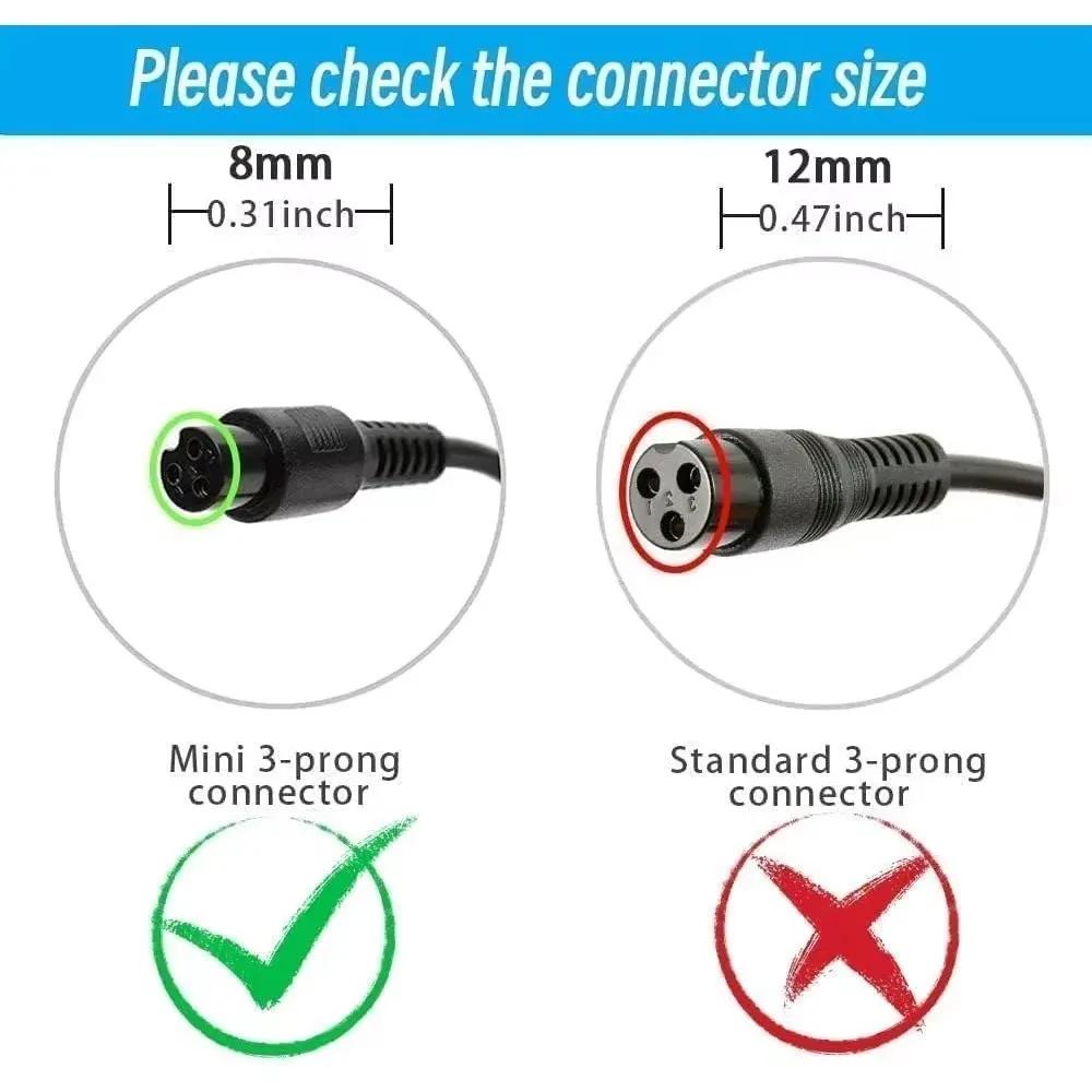 42V DC 2.1*5.5mm Power Adapter Lithium Battery Charger Replaceable Plug Power Charger AC100-240V Plug Power Adapters