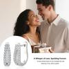 925 Silver Earrings for Women Small Hoop Huggie Cubic Zirconia Hypoallergenic Lightweight Hoops Earring Jewelry Gifts