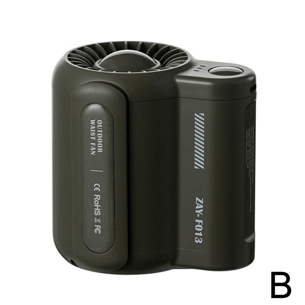 Portable Waist Hanging Fan 3 Speeds Strong Airflow Wearable Personal Clip Fan Rechargeable Cool Fan Under Shirt