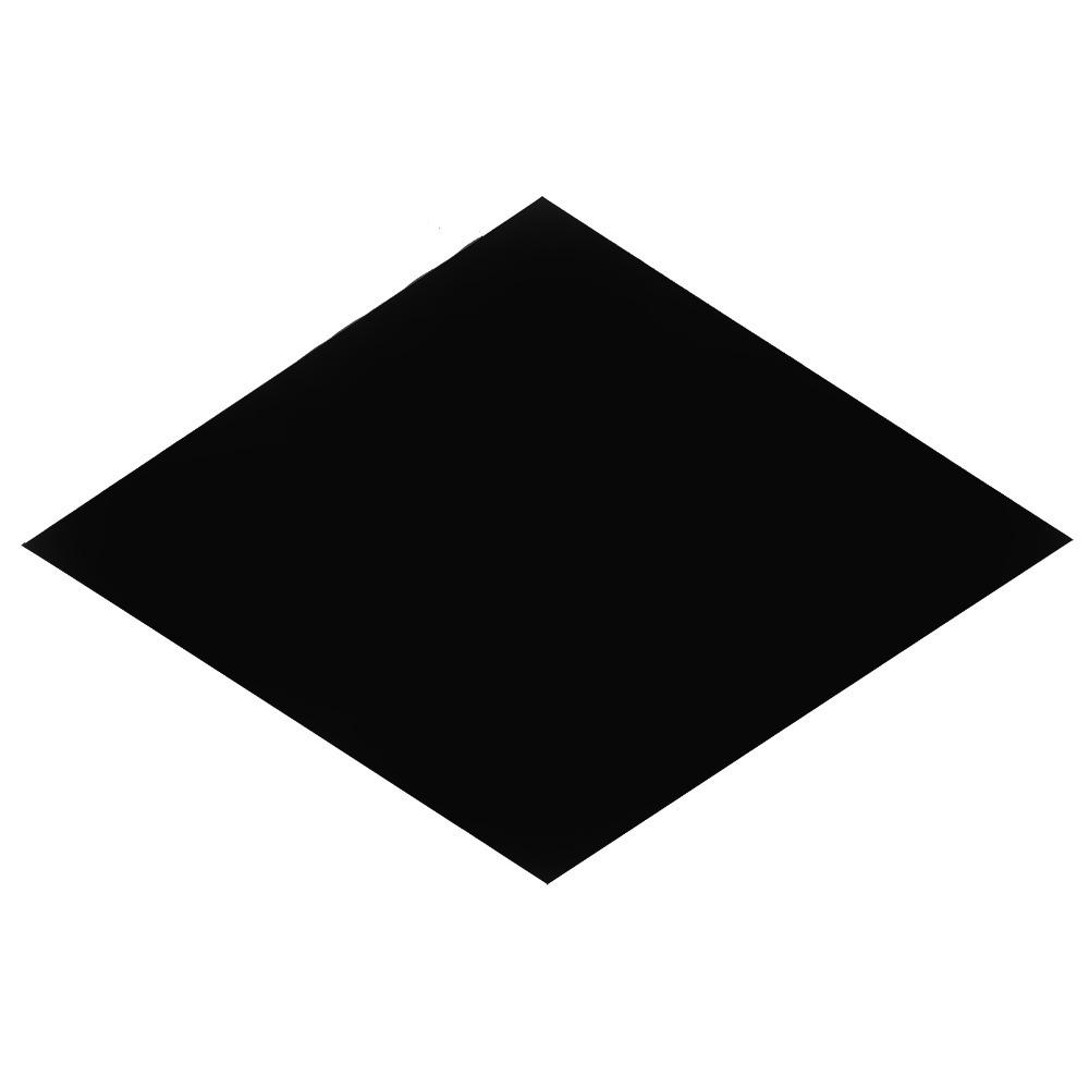 Acrylic Rhombic Mirror Wall Sticker Black Self Adhesive Mirror Tile Home Wall