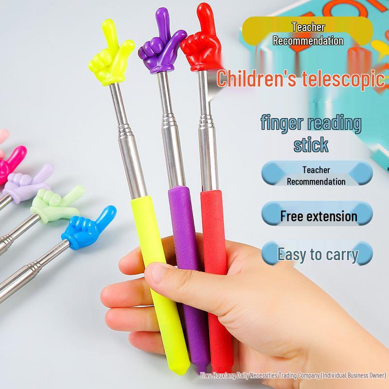 Telescopic Stainless Steel Pointer for Teaching and Reading